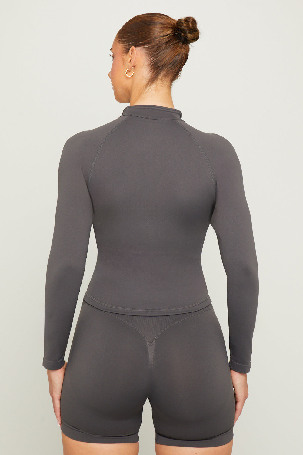 SCLPT™ Seamless Sculpting Zip Jacket - Slate Grey